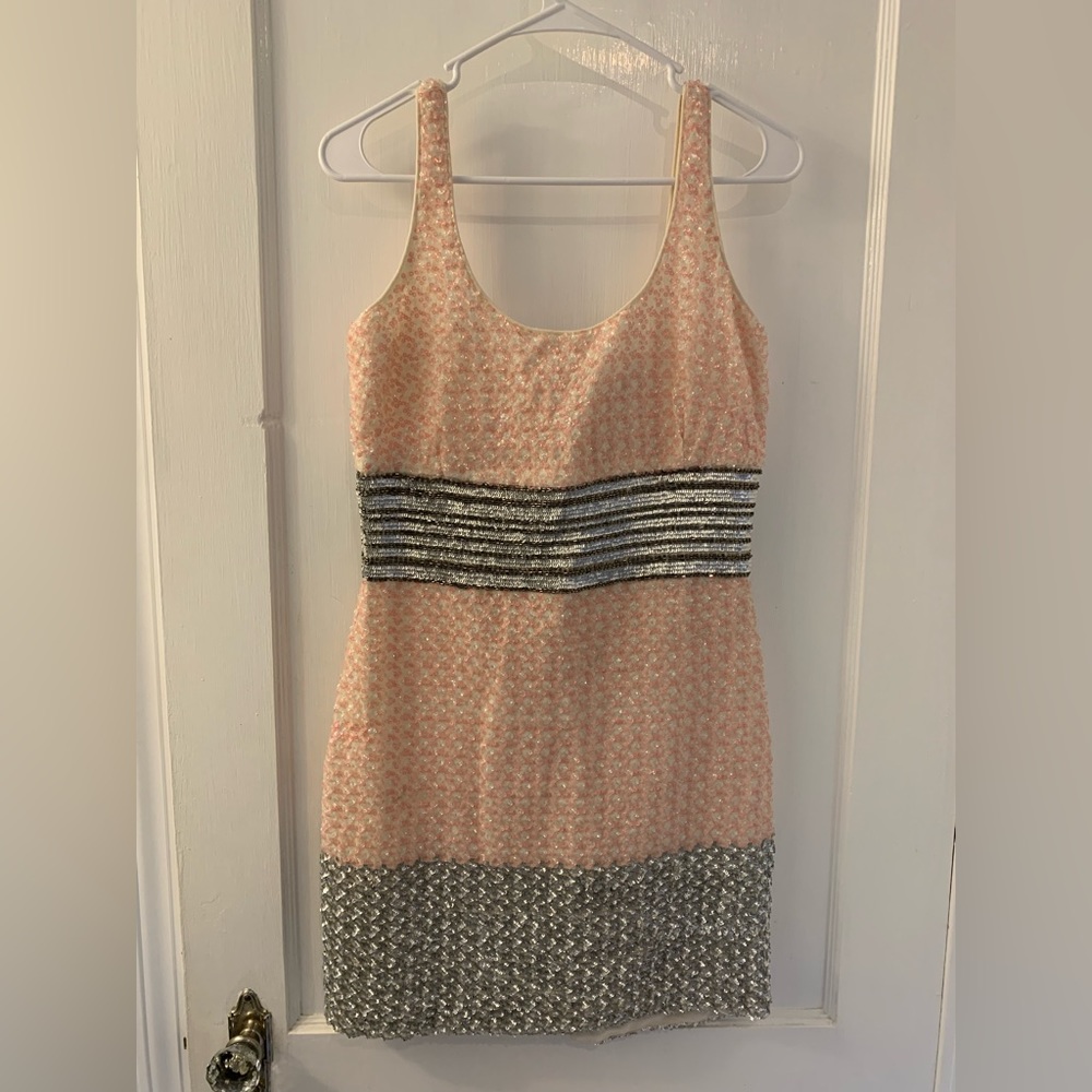 Belle Badgley Mischka sequined dress